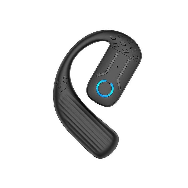 Vezeték nélküli Bluetooth 5.4 fejhallgató, forgatható, fekete-fehér, 6x4.5x1.3cm