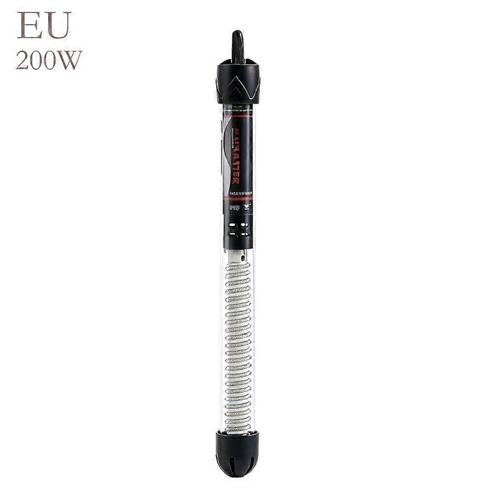 Állítható akvárium fűtőtest HX-906, merülő fűtőtest állítható termosztáttal, IP68, 200W (EU), fekete/átlátszó