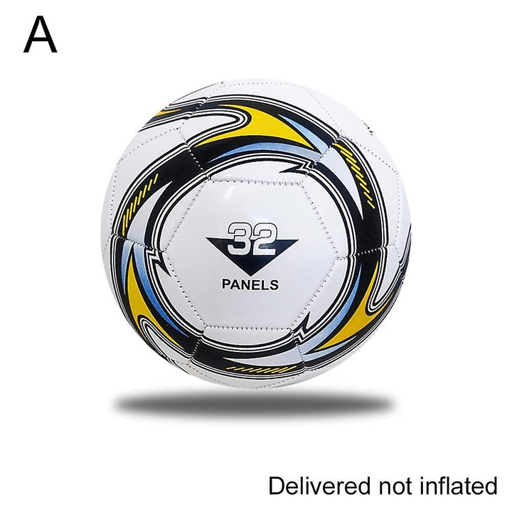 Minge fotbal standard 5, alb, cauciuc, diametru 21.5cm
