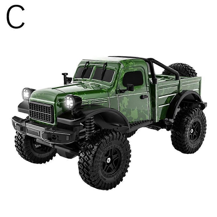 Távirányítós autó/RC 1:18 All Terrain RCCrawler, 2.4GHz, 7.4V 500mAh akkumulátor, Zöld, 1 db