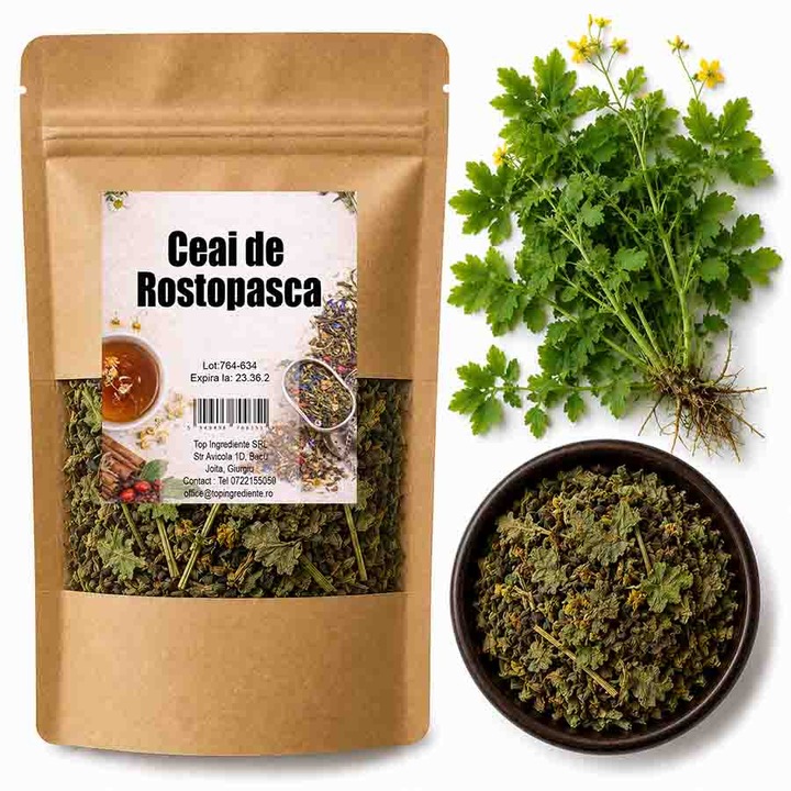 Ceai Rostopasca frunze – 100g - sustine functia hepatica si biliara