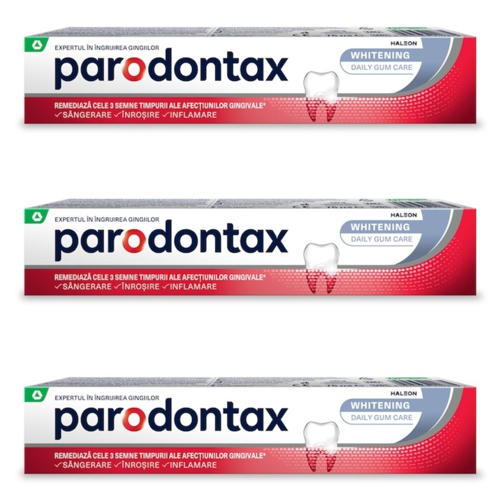 Set 3 X Pasta de dinti parodontax Whitening, 75 ml