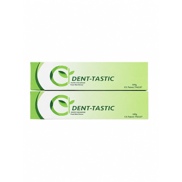 2 db DENT-TASTIC Fresh Mint fogkrém csomag, 100g, ínyvédelem és antioxidáns hatás