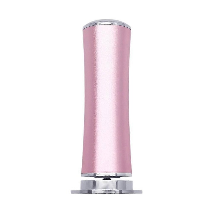 Pila electrica pentru picioare 12V, pila pedichiura 600 rpm, alimentare la priza, 60 discuri abrazive interschimbabile, carcasa din aliaj de aluminiu, roz, 1 buc