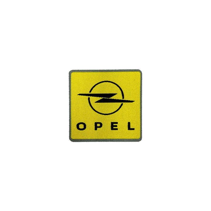 Opel kompatibilis öntapadós folt, licencelt termék, sárga, 52 mm
