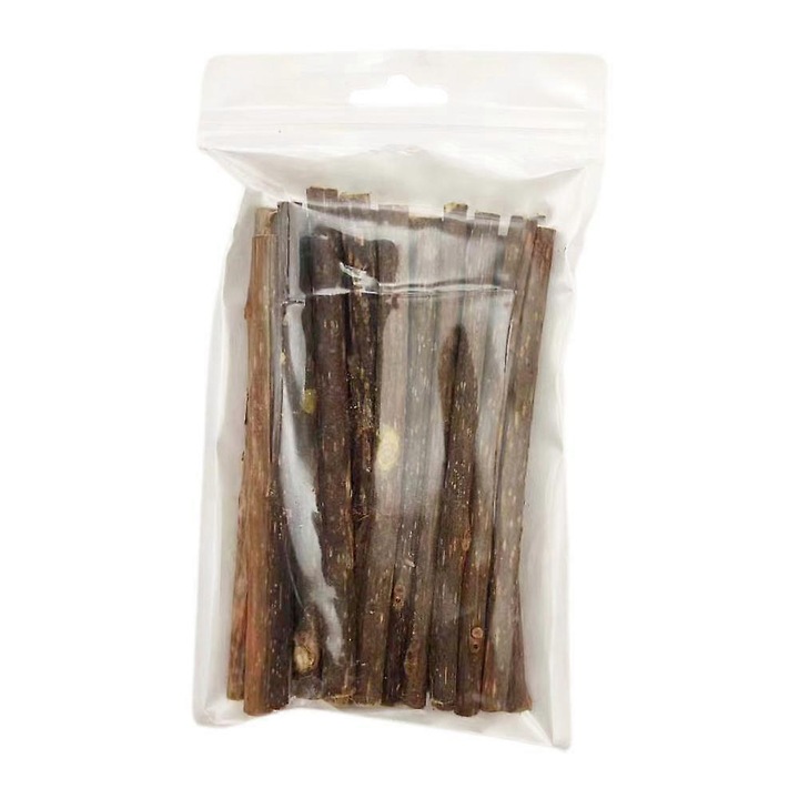 Jucarie dentara pentru pisici, bete din lemn polygonum, 5-7mm, set 10 bucati