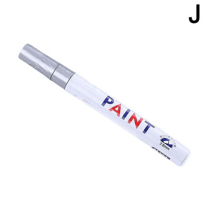 Marker vopsea pentru anvelope, pen de retus pentru cauciuc, varf 2.8 mm, Multicolor, 1 buc