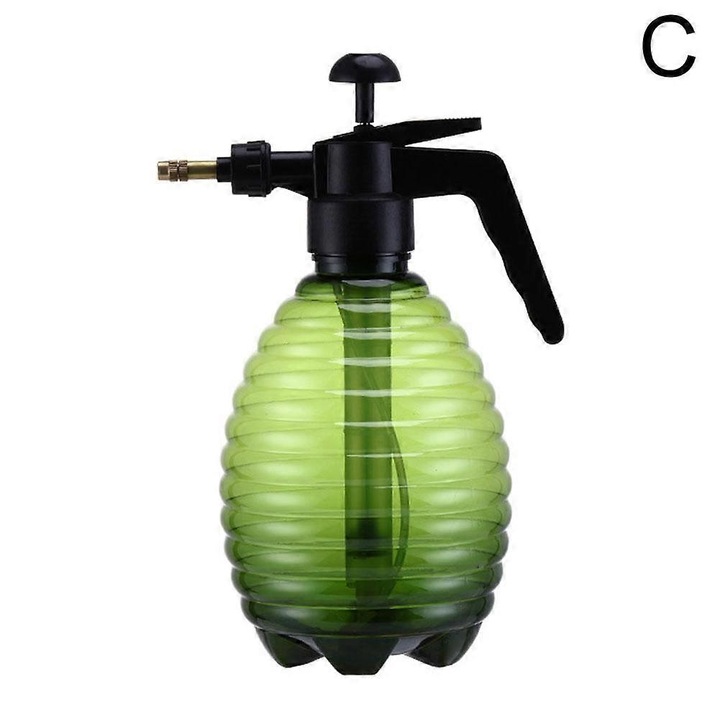Növénypermetező műanyag, multifunkcionális, állítható fúvókával, zöld, 1500ml