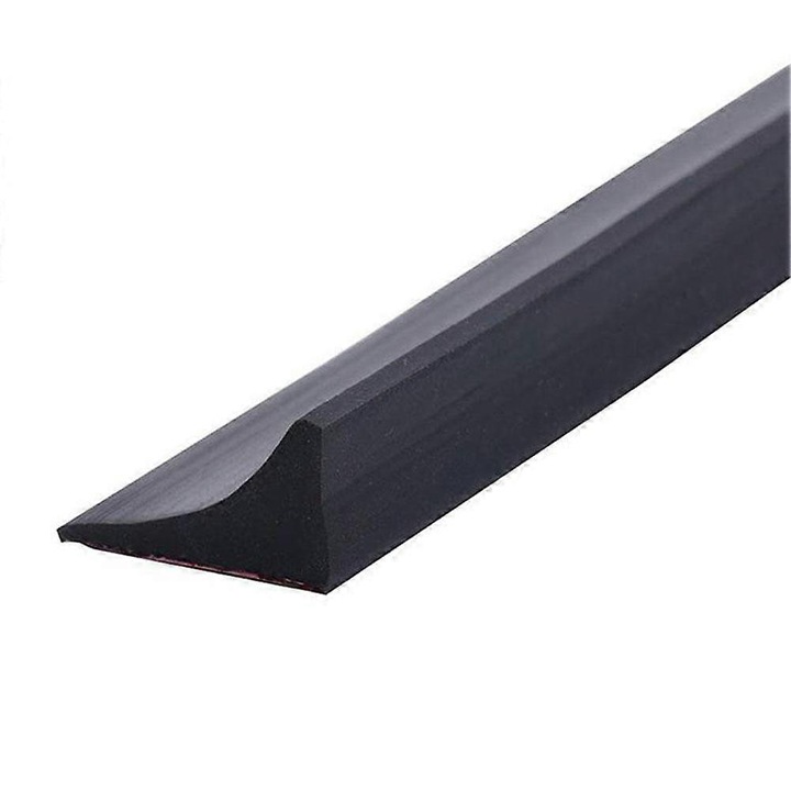 Banda silicon colt drept pentru dus, bariera apa, negru, 100cm