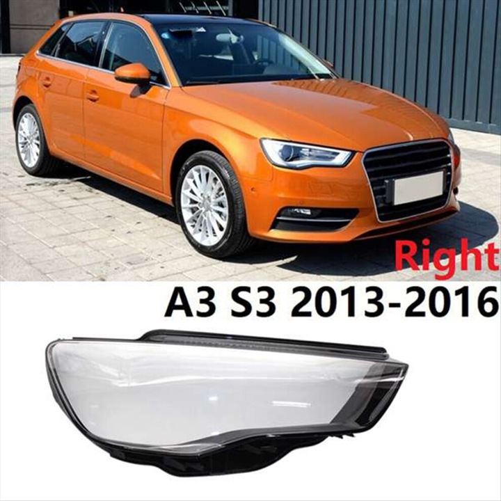 Bal első fényszóró burkolat Audi A3 S3 2013-2016 átlátszó 8V0941003