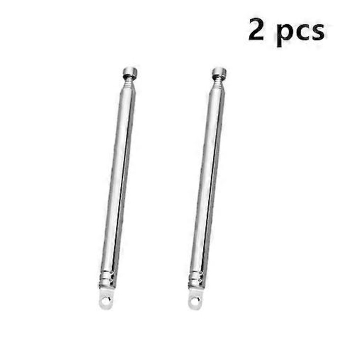 Teleszkópos kihúzható antenna 7 szekciós, 14.5-74cm, 2 db-os készlet