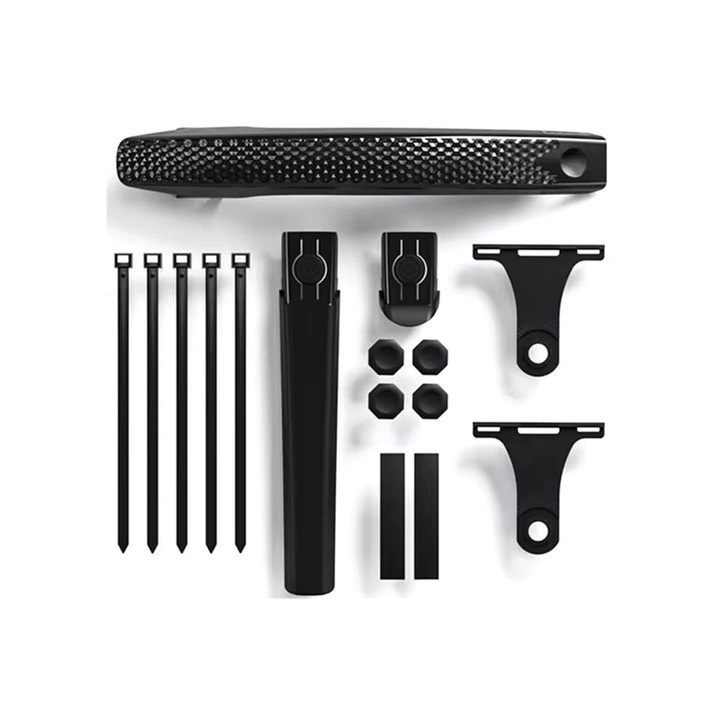Aparatori bicicleta detasabile, negru, 700C, ajustabile, set complet