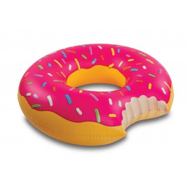 Felfújható úszógumi medencéhez és strandhoz, Donut modell, átmérő 105 cm