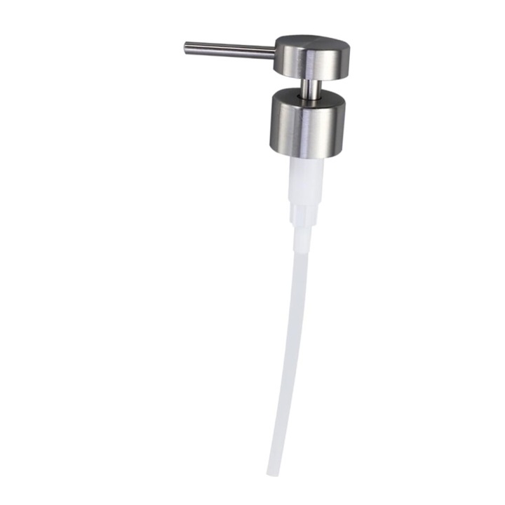Szappanadagoló pumpa, rozsdamentes acél, kompakt 2,5 cm, testápolóhoz és szappanhoz, szín a kép szerint, 1 db.