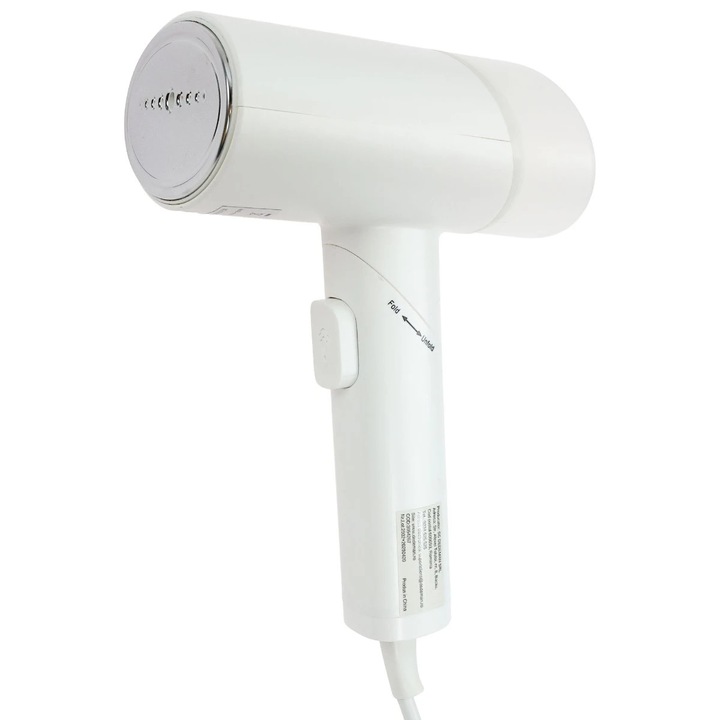 Fier de calcat vertical cu abur, Paxton MW-811, 1200 W, 0.15 litri, portabil, material talpa inox, alb