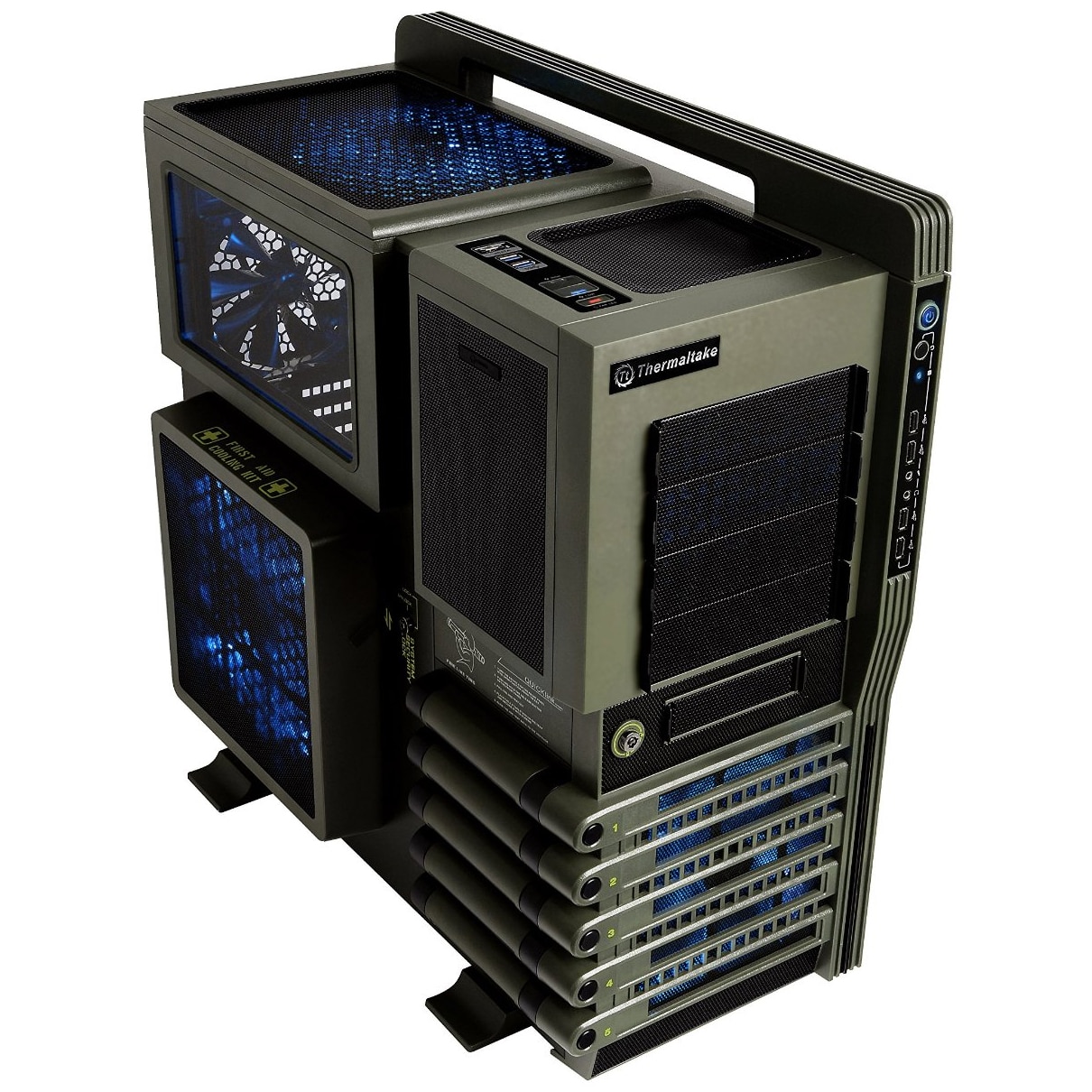 PCケース(自作PC用) Thermaltake Level 10 GT Battle Edition Carcasa Thermaltake Level 10 GT Battle Edition, FullTower, fara