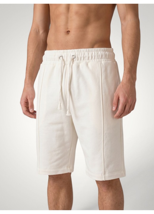 Pantaloni scurti Casual pentru Barbati din Bumbac premium Alb Marimea L
