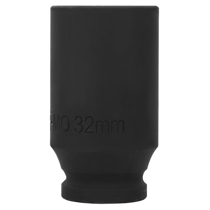 Dugókulcs (cső alakú) pneumatikus kulcshoz 32 mm, edzett, króm-molibdén acélból, fekete foszfátozás, fekete, 1 db