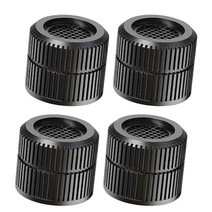 Set 4 picioruse reglabile antiderapante alb 6.6x7cm pentru mobilier si electrocasnice