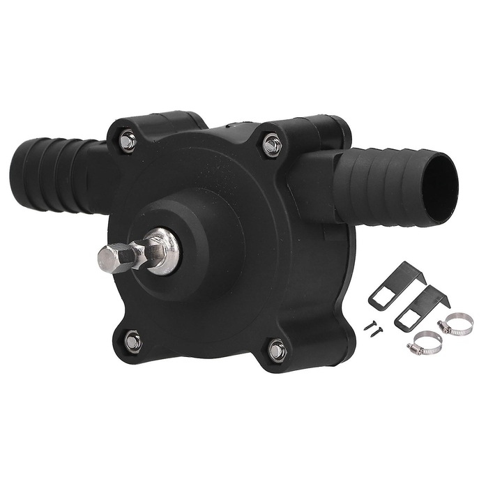 Fúróra szerelhető vízpumpa, önfelszívó, ABS, 6.35mm