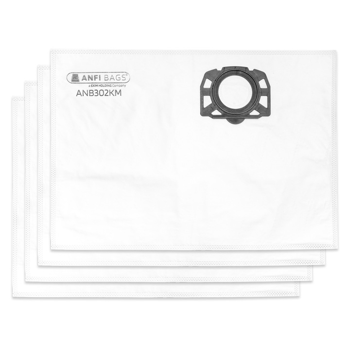Set 4 saci pentru aspirator, Exim, microfibra sintetică premium, rezistență ridicată, compatibili Karcher
