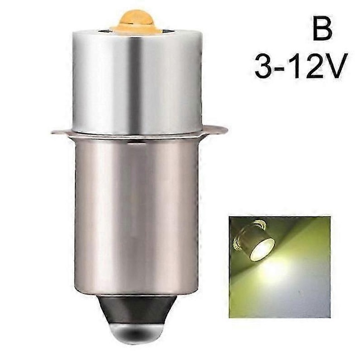 Bec LED pentru lanterna, 200 lumeni, alb, 23x9mm