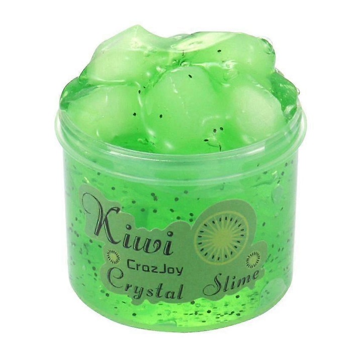 Slime kristály szett, gyümölcsös, zöld, 70ml, 100g, kivi