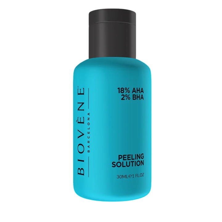 Biovene, Szőrtelenítő Oldat, 18% AHA, Egyenletes Bőrtónus, Szérum, Arcra, 30 ml