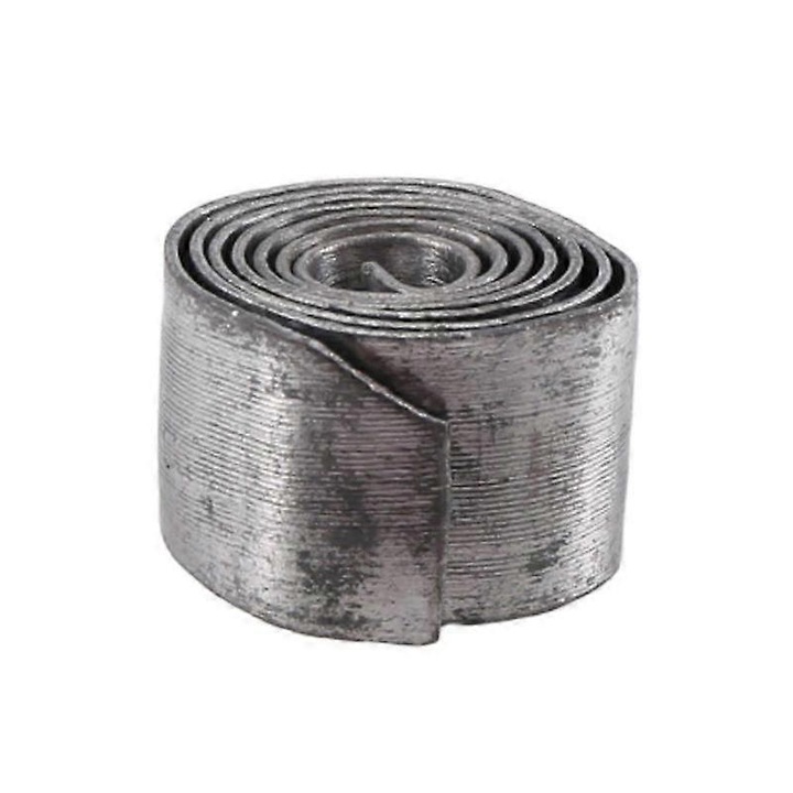 Banda de plumb rulou, foaie de plumb pentru monturi de pescuit, moale si usor de rulat, impermeabil, grosime 1.0 mm, latime 15 mm, gri argintiu, 30 cm