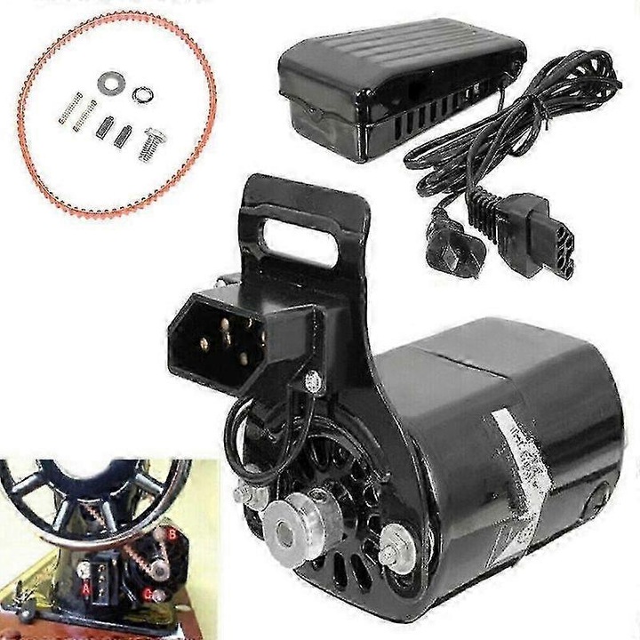 Varrógép motor 180W pedállal, fém-műanyag, 13x10.5x6.5cm, fehér