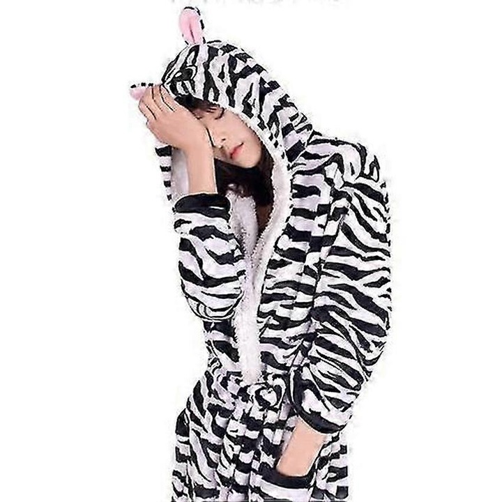Halat copii flanel, set personaje, multicolor, M