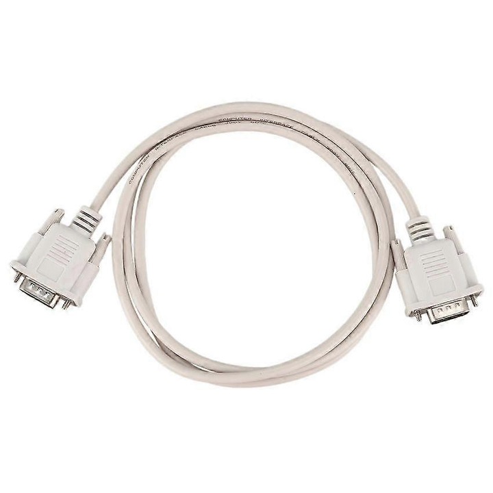 RS232 DB9 Apa-VGA 15 Tűs Apa Adapter Kábel 1.4M, Világosszürke