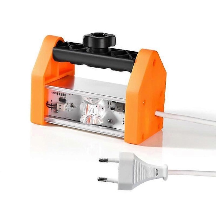 Lampa LED pentru slefuire pereti, portocaliu, 20x14x22cm