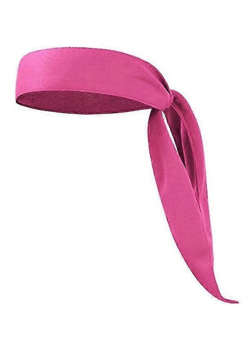 Banderola sport elastica, mesh, roz rosu, 28x8cm
