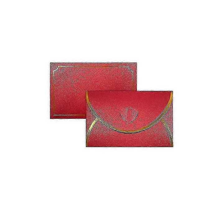 Ajándék borítékok, OEM, ablakos, bordó, 10.1x6.4cm, 50 db-os szett