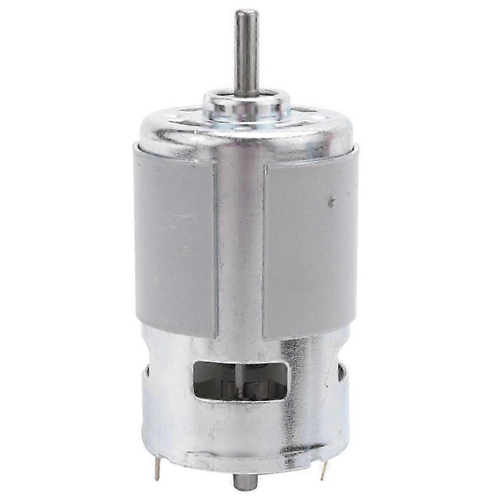 DC 775 motor, 24V, nagy nyomatékú, ezüst, 98x42x17.4mm
