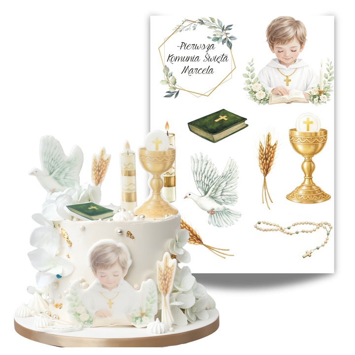 Imprimeu din zahar, Słodka Fanaberia, Figurine, 9 piese, decoratiuni spectaculoase pentru tort, culori intense atractive, calitate grafica excelenta, taiere simpla, garanteaza momente de neuitat, aspect premium