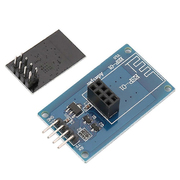 ESP8266 ESP-01 Wi-Fi soros modul adapterrel, 4.2x2.5cm, 5V/3.3V