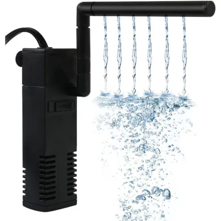 Filtru acvariu 20W 80-250L reglabil cu efect cascada