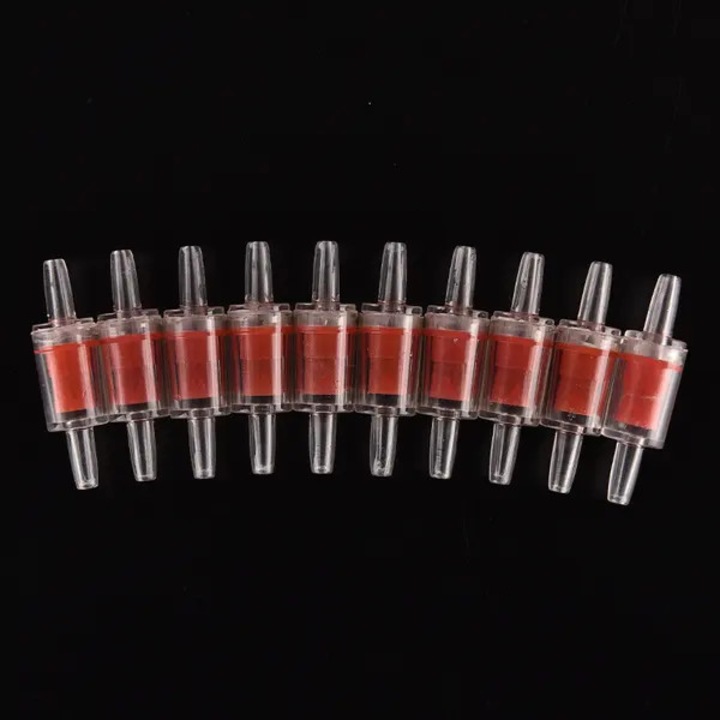 Supapa unidirectionala acvariu, plastic, rosu, 5.3cm