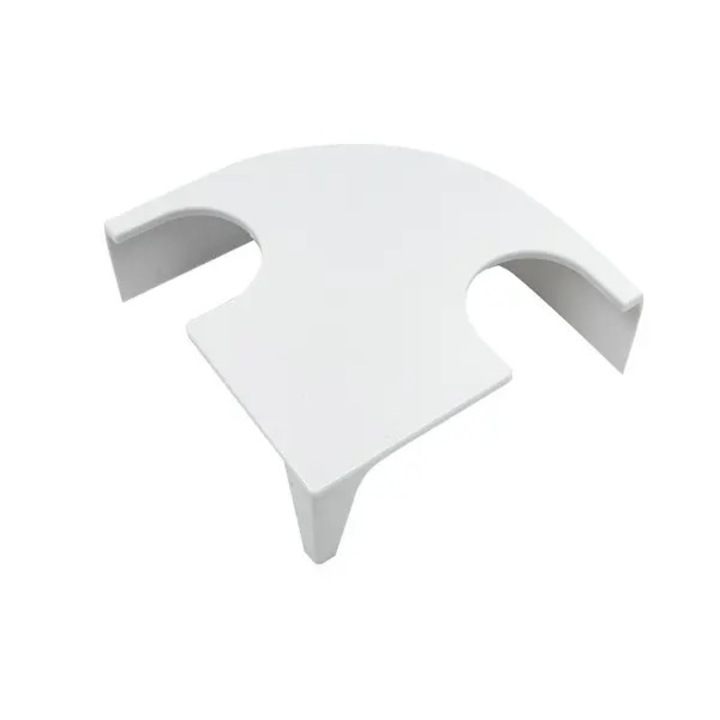 Tunel de observatie pentru acvariu, decor/ascunzatoare din ABS pentru pesti si creveti, usor de instalat, cu rampa si deschideri netede, alb, 12.8x4.7x12.8 cm