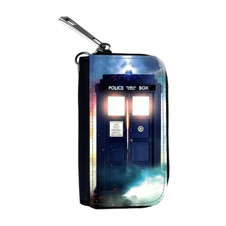 Tardis Doctor Who autókulcs tok, műbőr, 9x5.5x2.5cm