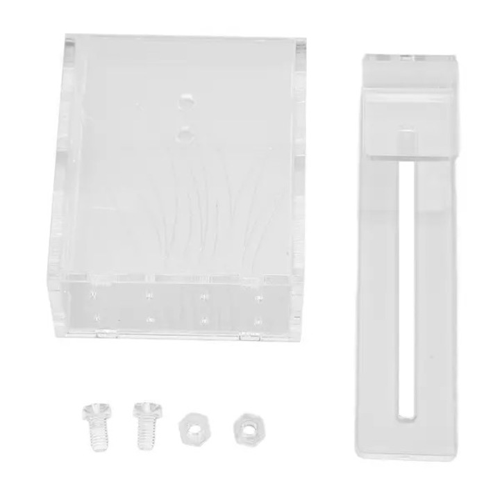 Ghiveci acvariu suspendat, acrilic transparent, cu carlig si orificii, 1 set