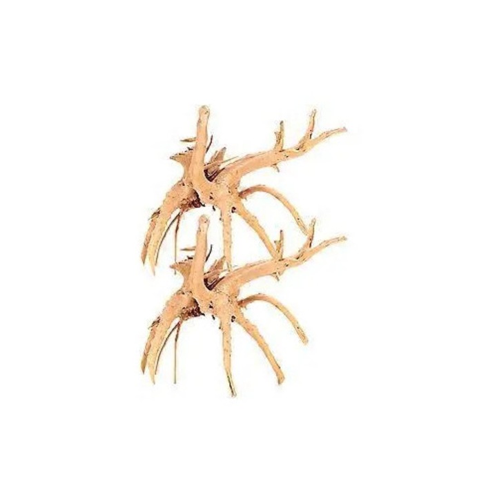 Akvarium dekoráció természetes holt fa 15x8x5cm 2 db-os szett