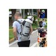 Rucsac transport caini, rucsac purtator din poliester, ajustabil si respirabil, pentru drumetii si ciclism, Gri, XL