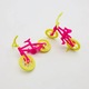 Bicicleta de jucarie pentru papusi, plastic, roz, 3-12 ani
