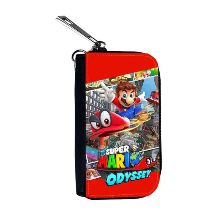 Super Mario Odyssey autókulcs tok, műbőr, többszínű, 9x5.5x2.5cm
