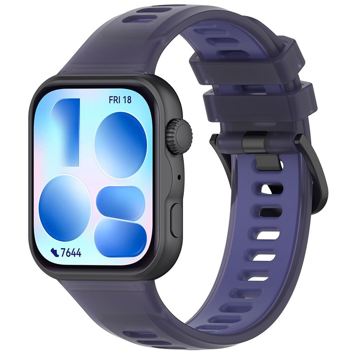Каишка за Huawei Watch Fit 3 / Fit 4 / Fit 4 Pro / Fit 5 / Fit 5 Pro DaDen® W084, Сигурно закопчаване, Регулируем размер, Лилава