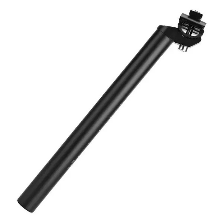 Колче за седалка / seatpost за велосипед 31,6 x 300 мм, от анодизирана алуминиева сплав, с маркировка за безопасност, черно, 1 бр