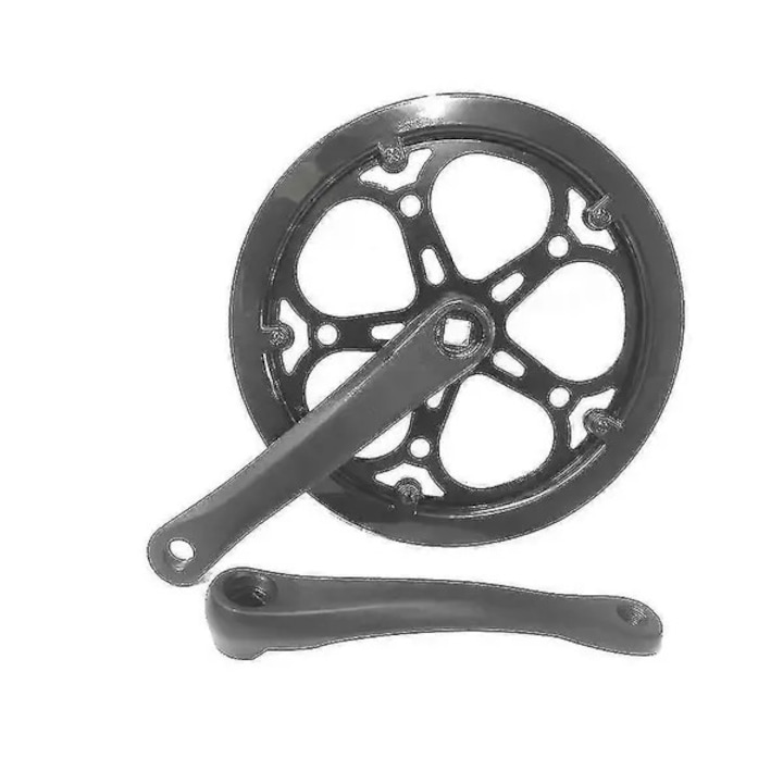 Kerékpár hajtómű 52T 170mm alumínium fekete